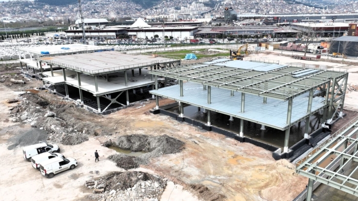 Kocaeli Sosyal Yaşam Merkezi’nde çalışmalar tam gaz;  Yapılar yükseliyor, merkez şeklini alıyor